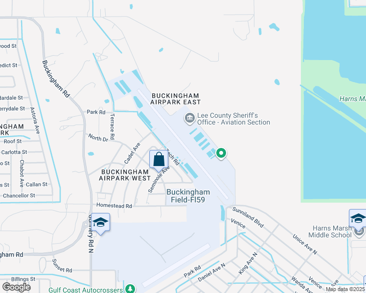 map of restaurants, bars, coffee shops, grocery stores, and more near 6501 Industry Avenue in Fort Myers