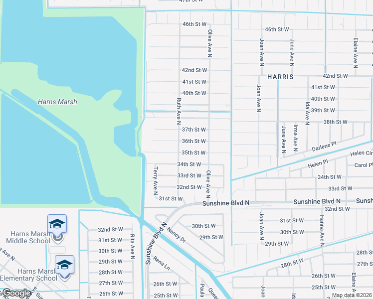 map of restaurants, bars, coffee shops, grocery stores, and more near 3214 35th Street West in Lehigh Acres