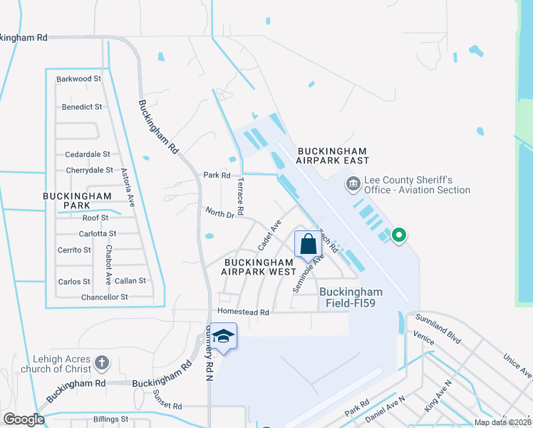 map of restaurants, bars, coffee shops, grocery stores, and more near 6770 Cadet Avenue in Fort Myers