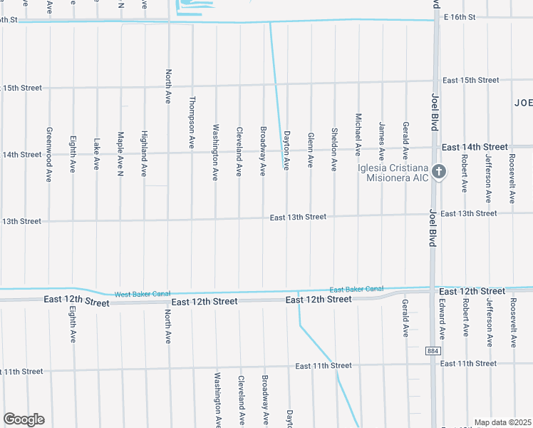 map of restaurants, bars, coffee shops, grocery stores, and more near 1601 East 13th Street in Lehigh Acres