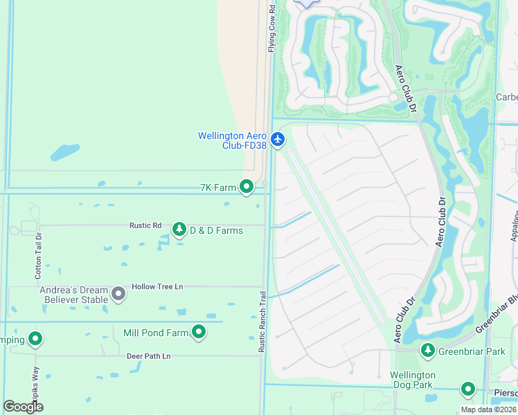 map of restaurants, bars, coffee shops, grocery stores, and more near 15950 Britten Lane in Wellington