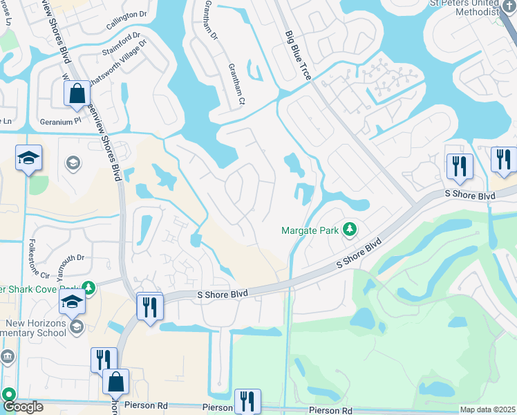 map of restaurants, bars, coffee shops, grocery stores, and more near 2072 Greenview Cove Drive in Wellington