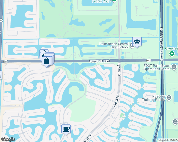 map of restaurants, bars, coffee shops, grocery stores, and more near 2168 Alworth Terrace in Wellington