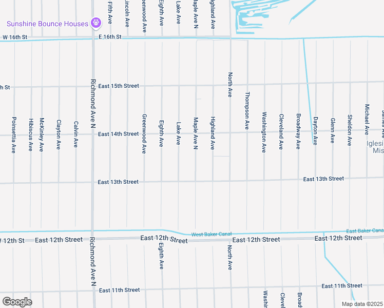 map of restaurants, bars, coffee shops, grocery stores, and more near 1308 Lake Avenue in Lehigh Acres