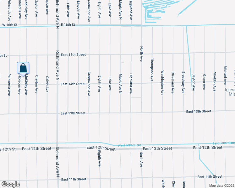 map of restaurants, bars, coffee shops, grocery stores, and more near 1320 Lake Avenue in Lehigh Acres