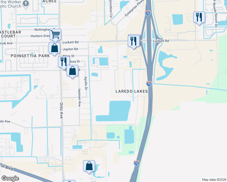 map of restaurants, bars, coffee shops, grocery stores, and more near 6280 Hamilton Drive in Fort Myers