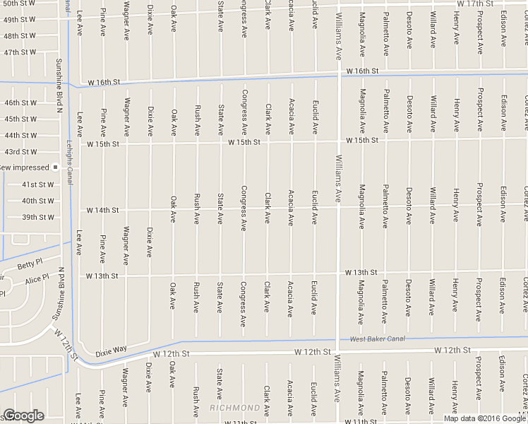 map of restaurants, bars, coffee shops, grocery stores, and more near 1401 West 14th Street in Lehigh Acres