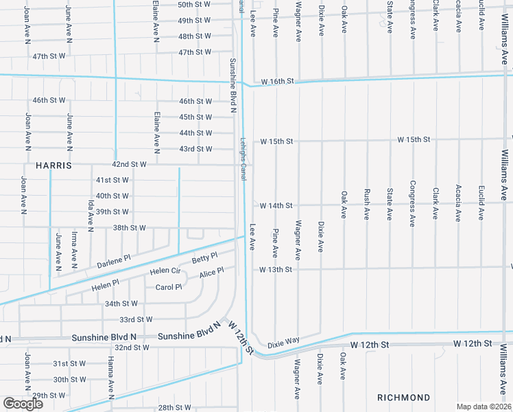 map of restaurants, bars, coffee shops, grocery stores, and more near 3212 West 14th Street in Lehigh Acres