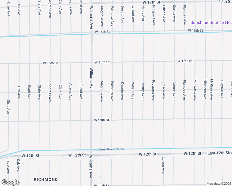 map of restaurants, bars, coffee shops, grocery stores, and more near 807 West 14th Street in Lehigh Acres
