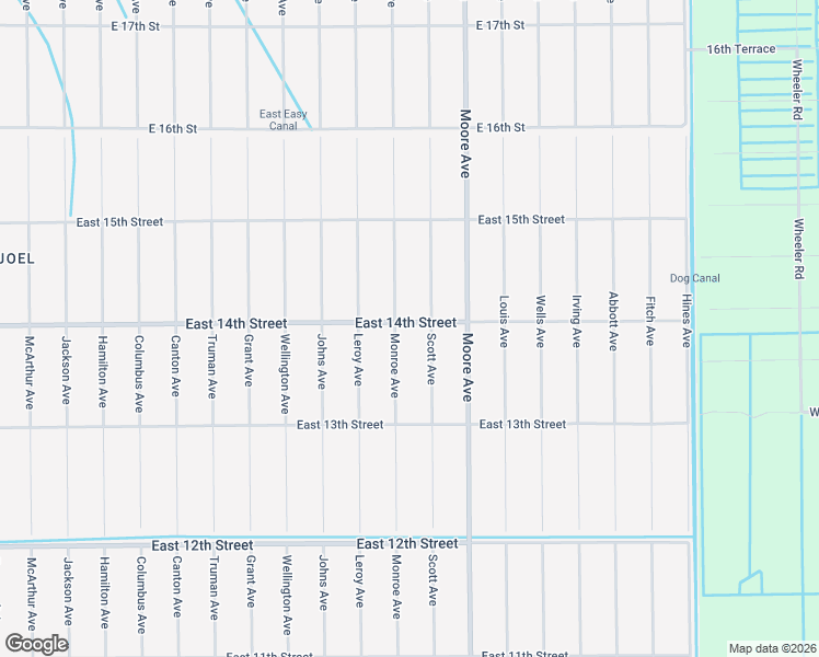 map of restaurants, bars, coffee shops, grocery stores, and more near 1402 Monroe Avenue in Lehigh Acres