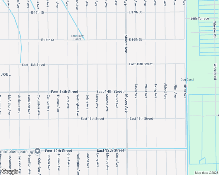 map of restaurants, bars, coffee shops, grocery stores, and more near 1402 Monroe Avenue in Lehigh Acres