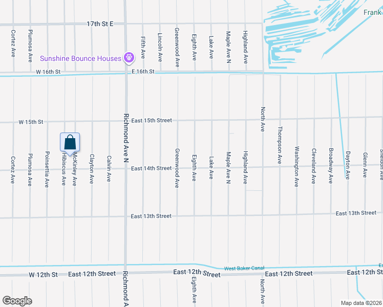 map of restaurants, bars, coffee shops, grocery stores, and more near 1404 Eighth Avenue in Lehigh Acres