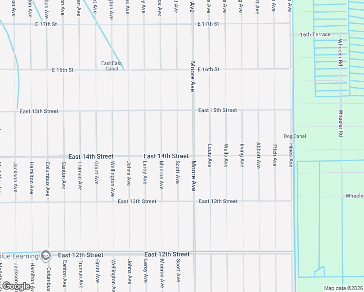 map of restaurants, bars, coffee shops, grocery stores, and more near 3901 East 14th Street in Lehigh Acres