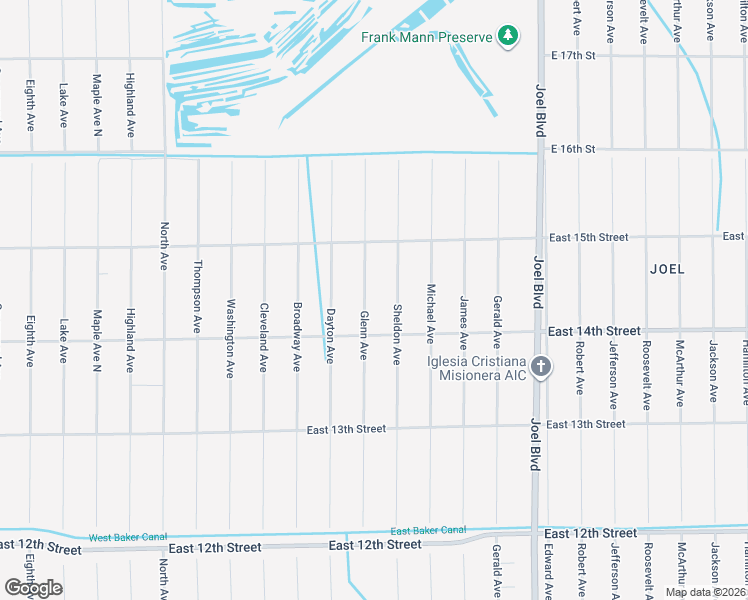 map of restaurants, bars, coffee shops, grocery stores, and more near 1405 Sheldon Avenue in Lehigh Acres