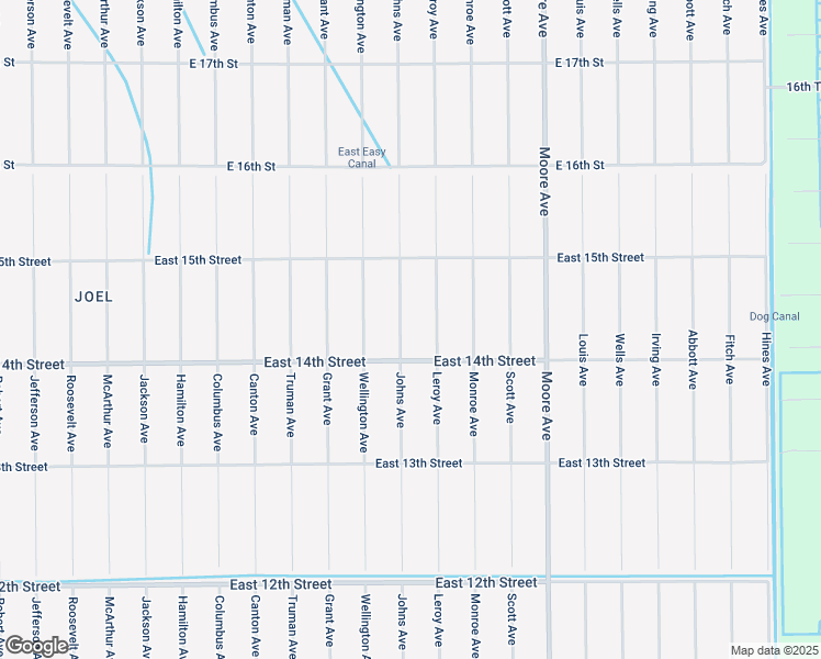 map of restaurants, bars, coffee shops, grocery stores, and more near 3601 East 14th Street in Lehigh Acres