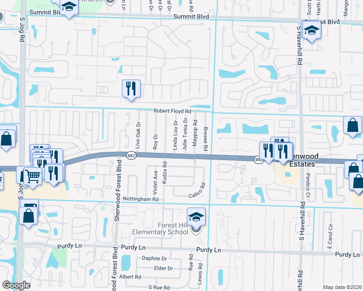 map of restaurants, bars, coffee shops, grocery stores, and more near in West Palm Beach