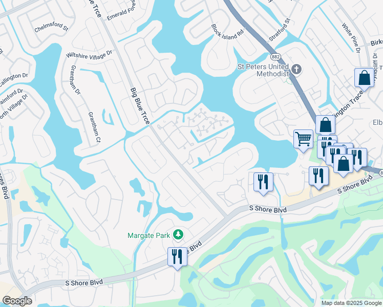 map of restaurants, bars, coffee shops, grocery stores, and more near 12692 Shoreline Drive in Wellington