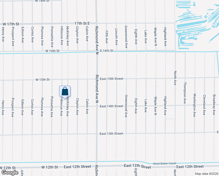 map of restaurants, bars, coffee shops, grocery stores, and more near 1416 Fifth Avenue in Lehigh Acres