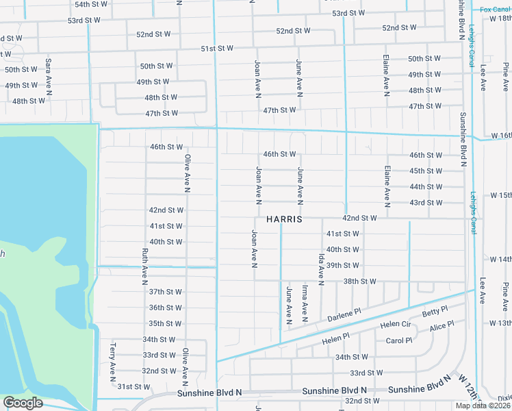 map of restaurants, bars, coffee shops, grocery stores, and more near 3001 43rd Street West in Lehigh Acres
