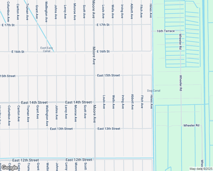 map of restaurants, bars, coffee shops, grocery stores, and more near 1412 Louis Avenue in Lehigh Acres