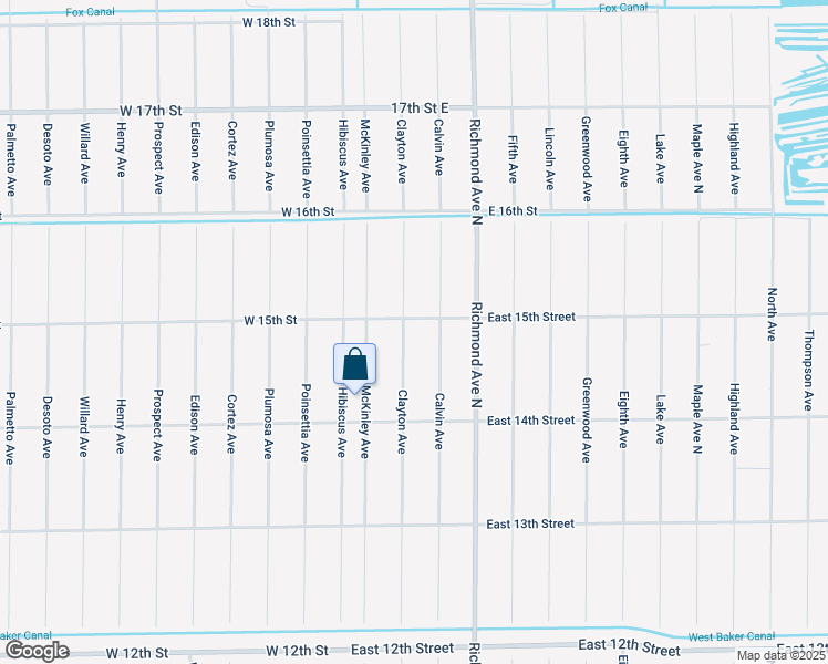 map of restaurants, bars, coffee shops, grocery stores, and more near 1417 Clayton Avenue in Lehigh Acres
