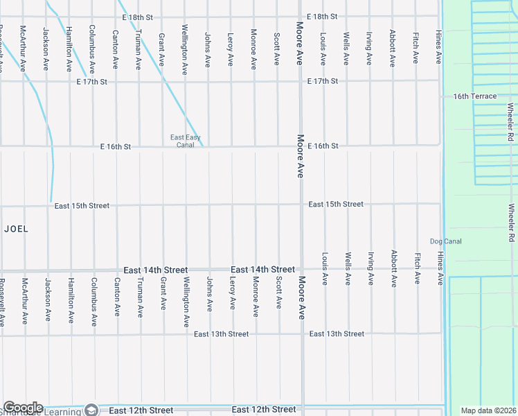 map of restaurants, bars, coffee shops, grocery stores, and more near 3800 East 15th Street in Lehigh Acres