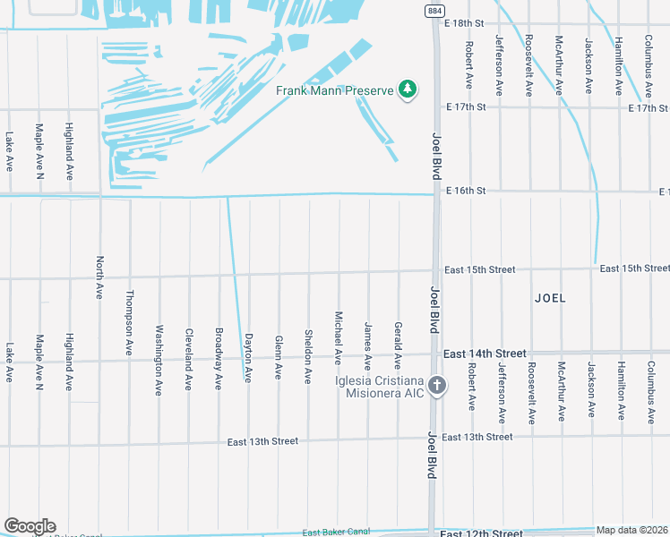 map of restaurants, bars, coffee shops, grocery stores, and more near 1907 East 15th Street in Lehigh Acres