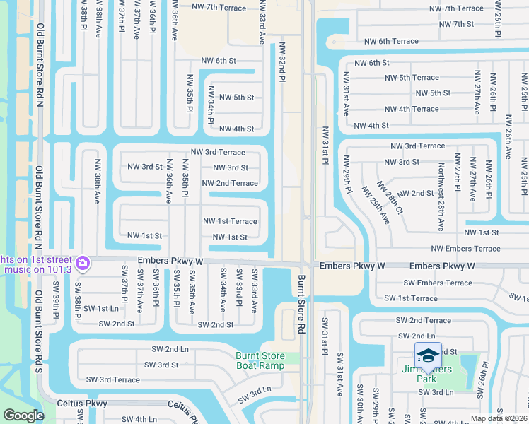 map of restaurants, bars, coffee shops, grocery stores, and more near 125 Northwest 33rd Avenue in Matlacha