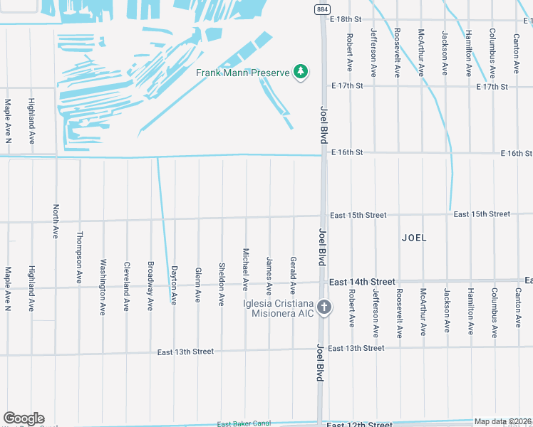 map of restaurants, bars, coffee shops, grocery stores, and more near 2007 East 15th Street in Lehigh Acres