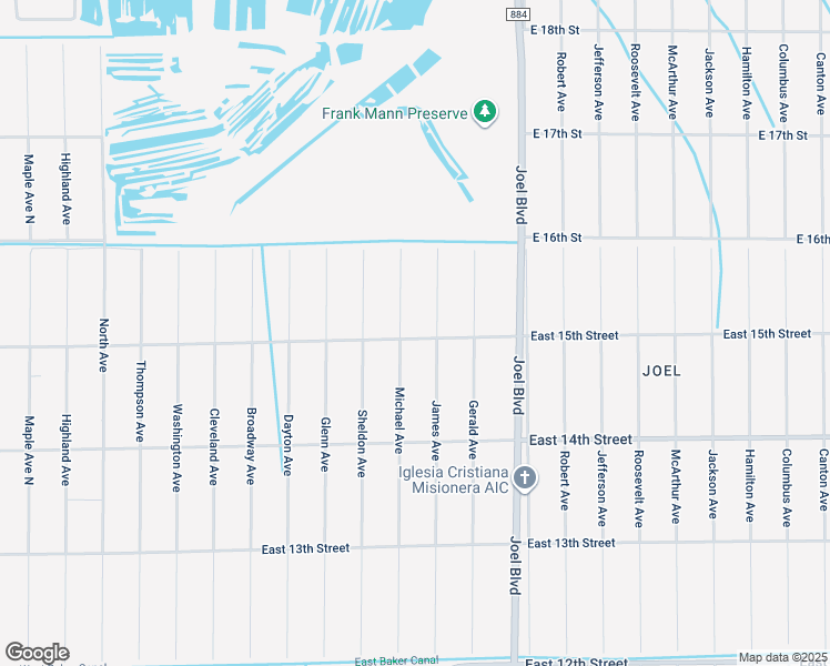 map of restaurants, bars, coffee shops, grocery stores, and more near 2007 East 15th Street in Lehigh Acres