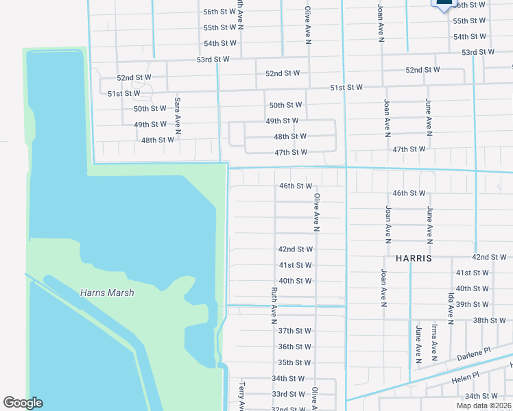 map of restaurants, bars, coffee shops, grocery stores, and more near 3303 44th Street West in Lehigh Acres