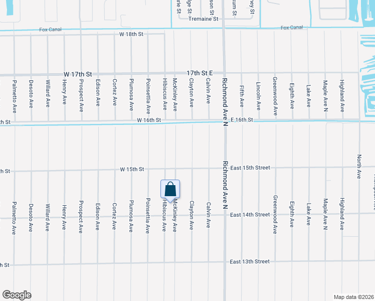 map of restaurants, bars, coffee shops, grocery stores, and more near 1513 Clayton Avenue in Lehigh Acres