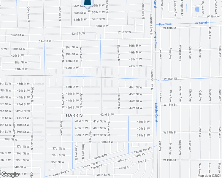 map of restaurants, bars, coffee shops, grocery stores, and more near 2709 46th Street West in Lehigh Acres