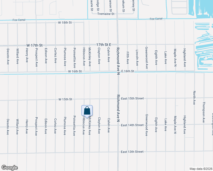 map of restaurants, bars, coffee shops, grocery stores, and more near 1513 Calvin Avenue in Lehigh Acres