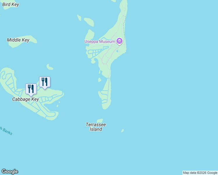 map of restaurants, bars, coffee shops, grocery stores, and more near 405 Useppa Isle in Captiva