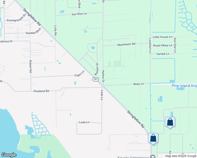 map of restaurants, bars, coffee shops, grocery stores, and more near 13540 Stringfellow Road in Bokeelia