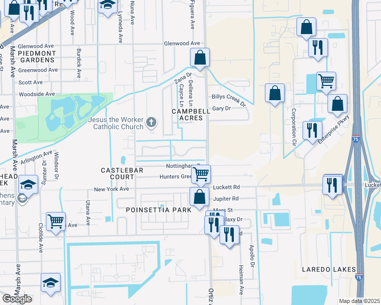 map of restaurants, bars, coffee shops, grocery stores, and more near 4991 Majorca Palms Drive in Fort Myers