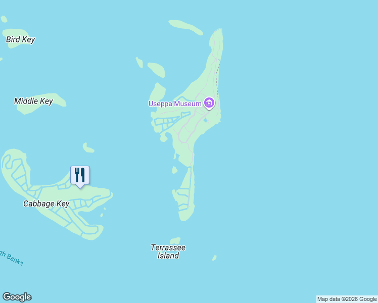 map of restaurants, bars, coffee shops, grocery stores, and more near 23 Useppa II Isle in Captiva