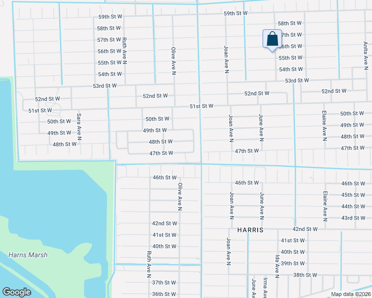map of restaurants, bars, coffee shops, grocery stores, and more near 3115 48th Street West in Lehigh Acres