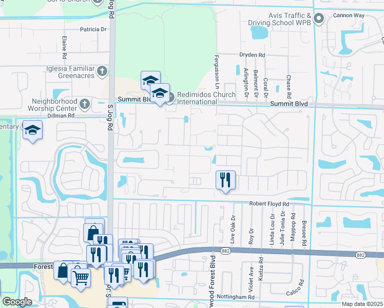 map of restaurants, bars, coffee shops, grocery stores, and more near 6173 Wildfire Way in Haverhill