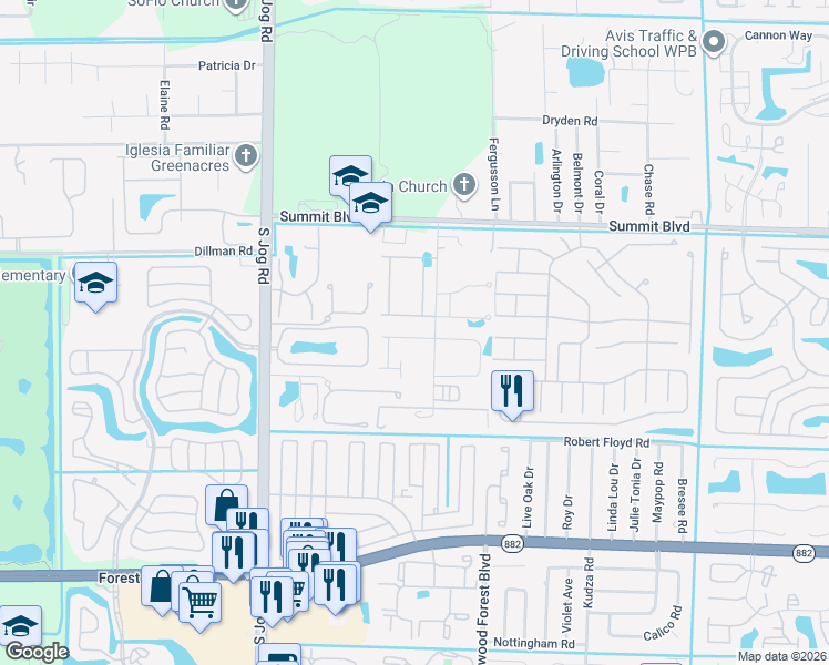 map of restaurants, bars, coffee shops, grocery stores, and more near 6173 Wildfire Way in Haverhill