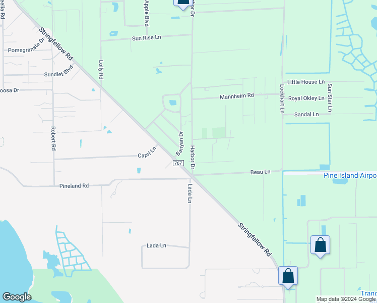 map of restaurants, bars, coffee shops, grocery stores, and more near 13641 Harbor Drive in Bokeelia