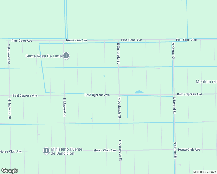 map of restaurants, bars, coffee shops, grocery stores, and more near 725 North Palomino Street in Clewiston