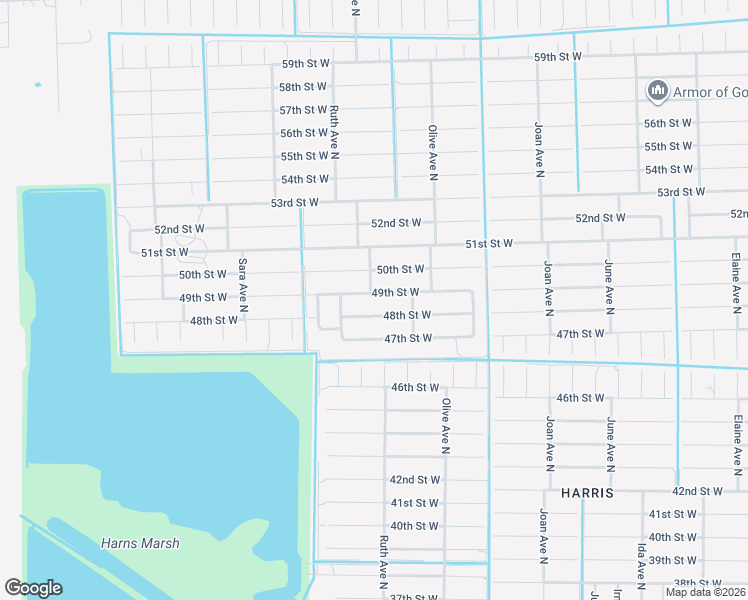 map of restaurants, bars, coffee shops, grocery stores, and more near 3215 48th Street West in Lehigh Acres