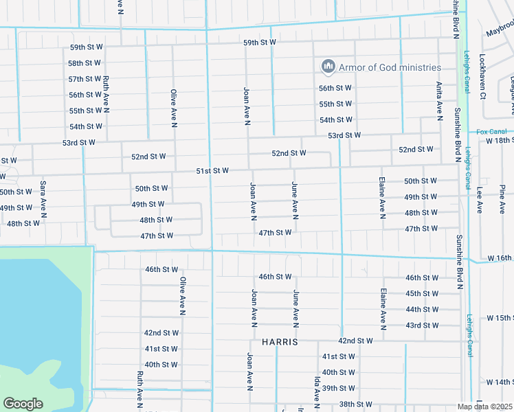 map of restaurants, bars, coffee shops, grocery stores, and more near 3000 49th Street West in Lehigh Acres