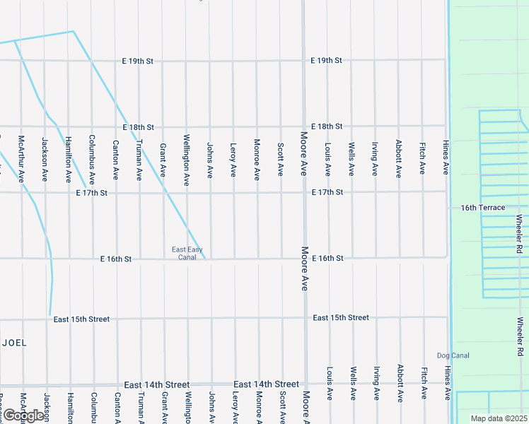 map of restaurants, bars, coffee shops, grocery stores, and more near 1616 Monroe Avenue in Lehigh Acres