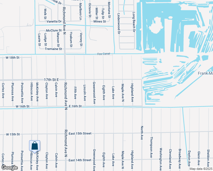 map of restaurants, bars, coffee shops, grocery stores, and more near 1618 Eighth Avenue in Lehigh Acres
