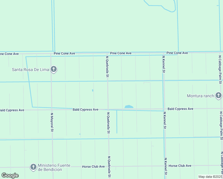map of restaurants, bars, coffee shops, grocery stores, and more near 740 North Quebrada Street in Clewiston