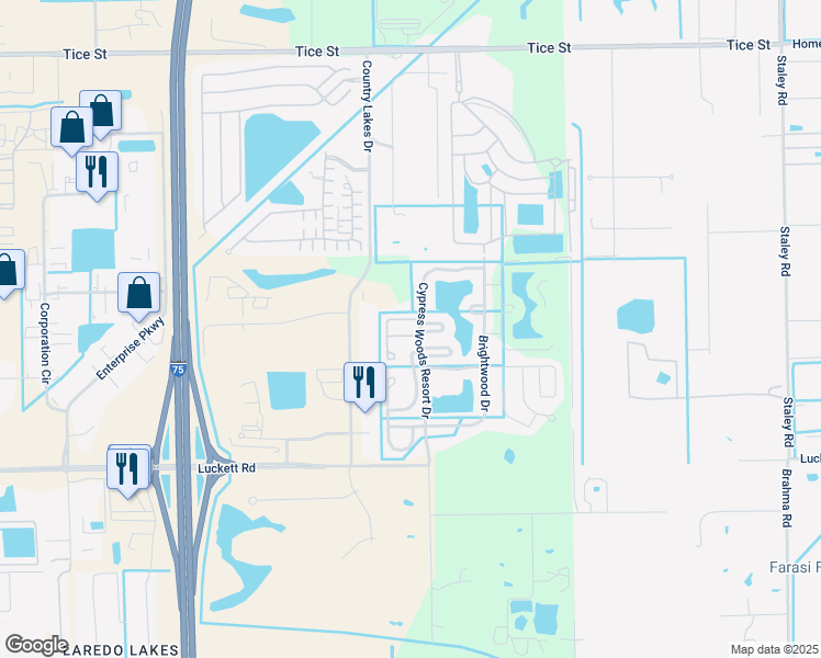 map of restaurants, bars, coffee shops, grocery stores, and more near 10081 Stonewood Drive in Fort Myers