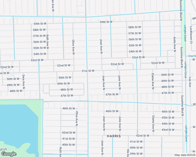 map of restaurants, bars, coffee shops, grocery stores, and more near 3012 49th Street West in Lehigh Acres